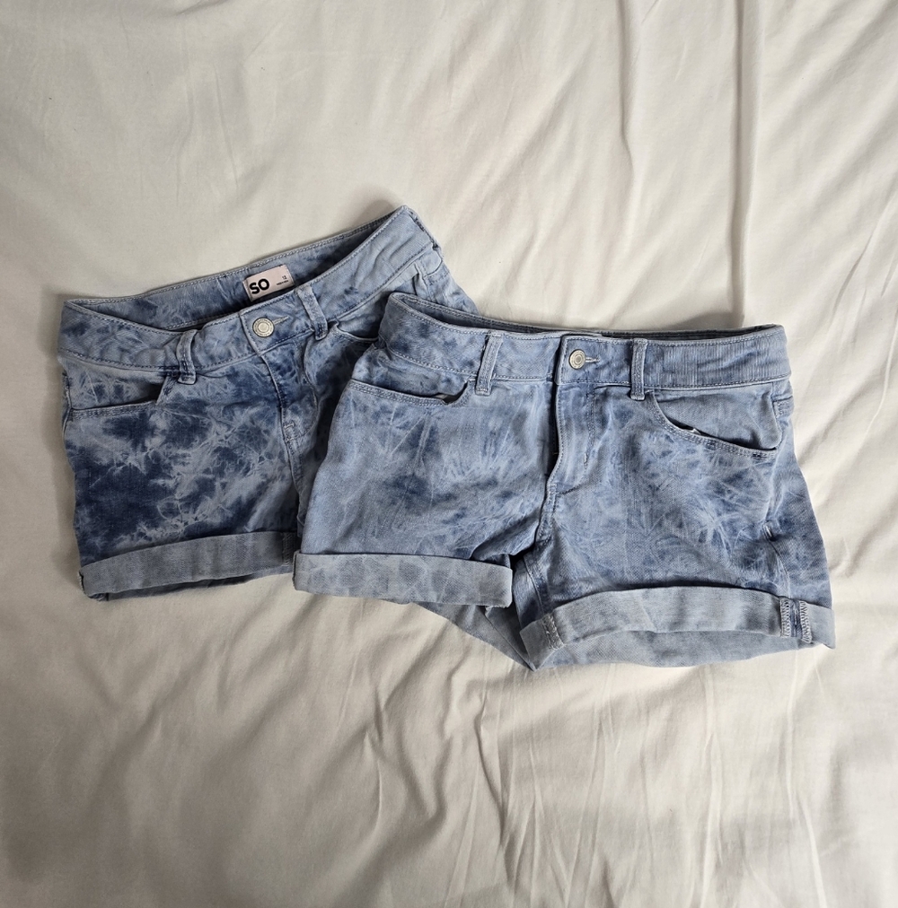 Light Blue Girl's Jean Shorts Used - see description